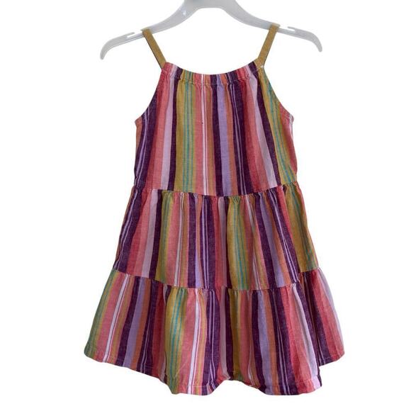 Girls Tea Collection & Carters Bundle Linen Blend Dresses Spring Summer 4/4T - Picture 6 of 16